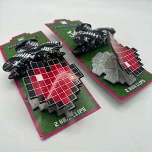 2 Pack Justice Minicraft Girls Claw Clips